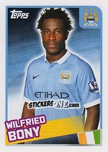 Figurina Wilfried Bony - Premier League Inglese 2015-2016 - Topps