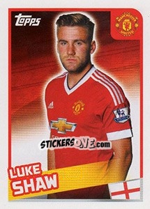 Sticker Luke Shaw - Premier League Inglese 2015-2016 n. 220 - Topps