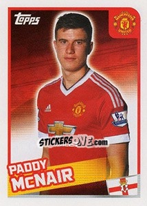 Figurina Paddy McNair - Premier League Inglese 2015-2016 - Topps