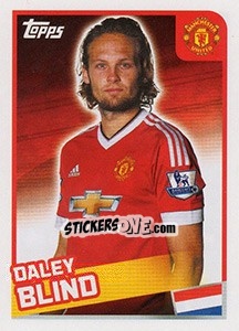 Figurina Daley Blind - Premier League Inglese 2015-2016 - Topps