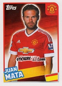 Sticker Juan Mata - Premier League Inglese 2015-2016 n. 229 - Topps