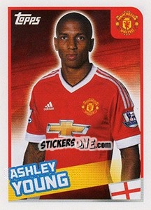 Figurina Ashley Young - Premier League Inglese 2015-2016 - Topps