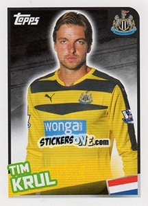 Sticker Tim Krul - Premier League Inglese 2015-2016 - Topps
