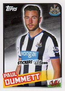 Sticker Paul Dummett - Premier League Inglese 2015-2016 - Topps