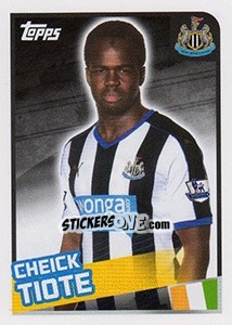 Figurina Cheick Tiote - Premier League Inglese 2015-2016 - Topps