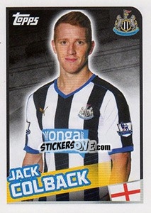 Figurina Jack Colback - Premier League Inglese 2015-2016 - Topps
