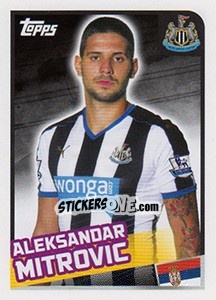 Sticker Aleksandar Mitrovic - Premier League Inglese 2015-2016 n. 295 - Topps