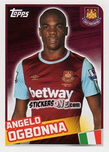 Sticker Angelo Ogbonna - Premier League Inglese 2015-2016 - Topps