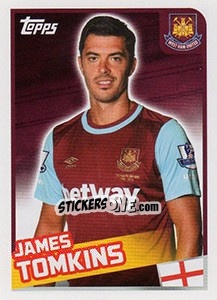 Figurina James Tomkins - Premier League Inglese 2015-2016 - Topps