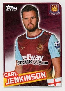 Figurina Carl Jenkinson - Premier League Inglese 2015-2016 - Topps