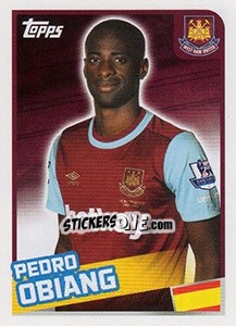Sticker Pedro Obiang - Premier League Inglese 2015-2016 - Topps