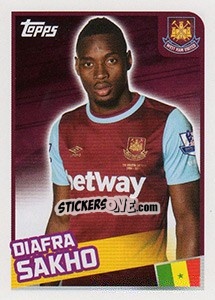 Sticker Diafra Sakho - Premier League Inglese 2015-2016 n. 501 - Topps