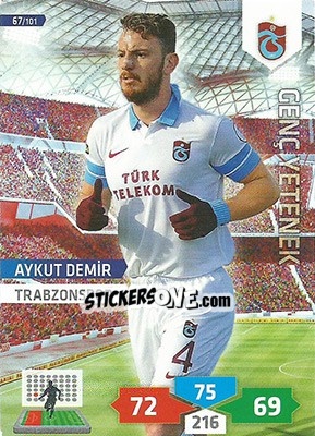 Sticker Aykut Demir - Turkey Süper Gol 2013-2014. Adrenalyn XL n. 67 - Panini