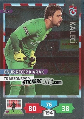 Sticker Onur Recep Kivrak - Turkey Süper Gol 2013-2014. Adrenalyn XL - Panini
