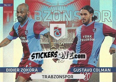Sticker Didier Zokora / Gustavo Colman - Turkey Süper Gol 2013-2014. Adrenalyn XL - Panini