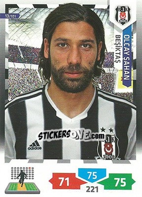 Figurina Olcay Sahan - Turkey Süper Gol 2013-2014. Adrenalyn XL - Panini