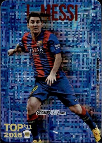Figurina Messi - Las Fichas Quiz De La Liga 2015-2016 n. T10 - Mundicromo