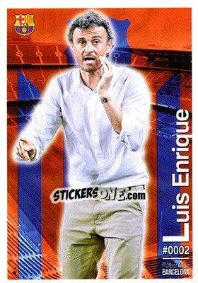 Sticker Luis Enrique - Las Fichas Quiz De La Liga 2015-2016 n. 2 - Mundicromo