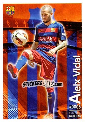 Sticker Aleix Vidal - Las Fichas Quiz De La Liga 2015-2016 n. 5 - Mundicromo