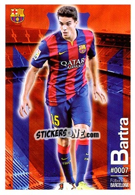 Sticker Bartra - Las Fichas Quiz De La Liga 2015-2016 - Mundicromo