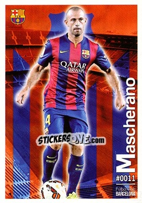 Sticker Mascherano - Las Fichas Quiz De La Liga 2015-2016 n. 11 - Mundicromo