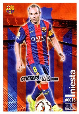 Sticker Iniesta - Las Fichas Quiz De La Liga 2015-2016 n. 16 - Mundicromo
