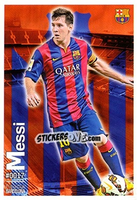 Sticker Messi - Las Fichas Quiz De La Liga 2015-2016 n. 17 - Mundicromo