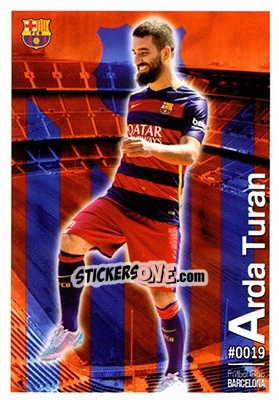 Sticker Arda Turan - Las Fichas Quiz De La Liga 2015-2016 - Mundicromo