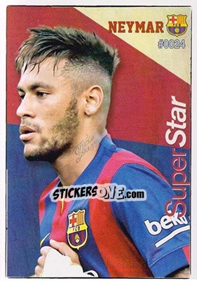Sticker Neymar - Las Fichas Quiz De La Liga 2015-2016 n. 24 - Mundicromo