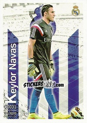 Sticker Keylor Navas - Las Fichas Quiz De La Liga 2015-2016 - Mundicromo