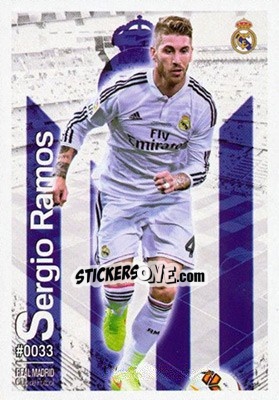Sticker Sergio Ramos - Las Fichas Quiz De La Liga 2015-2016 - Mundicromo