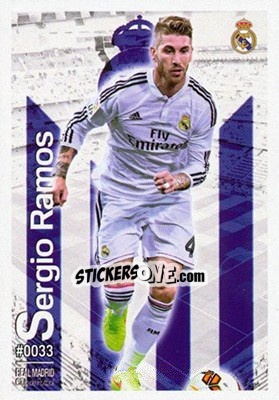 Sticker Sergio Ramos - Las Fichas Quiz De La Liga 2015-2016 n. 33 - Mundicromo