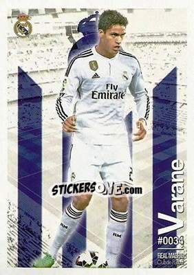 Sticker Varane - Las Fichas Quiz De La Liga 2015-2016 - Mundicromo