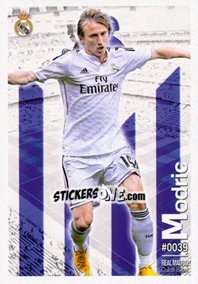 Sticker Modric - Las Fichas Quiz De La Liga 2015-2016 n. 39 - Mundicromo