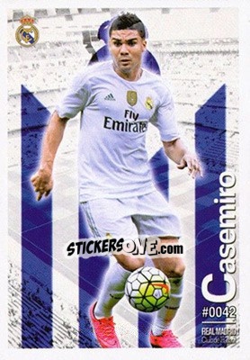 Sticker Casemiro - Las Fichas Quiz De La Liga 2015-2016 n. 42 - Mundicromo
