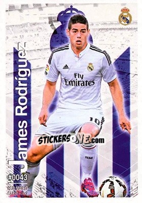 Sticker James Rodríguez - Las Fichas Quiz De La Liga 2015-2016 n. 43 - Mundicromo