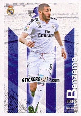 Sticker Benzema - Las Fichas Quiz De La Liga 2015-2016 n. 47 - Mundicromo