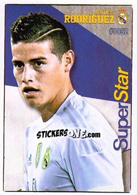 Sticker James Rodríguez - Las Fichas Quiz De La Liga 2015-2016 n. 52 - Mundicromo