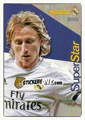 Sticker Modric - Las Fichas Quiz De La Liga 2015-2016 n. 54 - Mundicromo