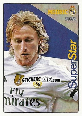 Sticker Modric - Las Fichas Quiz De La Liga 2015-2016 - Mundicromo