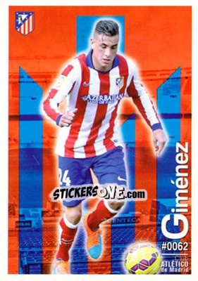 Sticker José Giménez - Las Fichas Quiz De La Liga 2015-2016 n. 62 - Mundicromo
