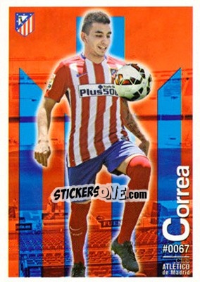 Sticker Angel Correa - Las Fichas Quiz De La Liga 2015-2016 n. 67 - Mundicromo