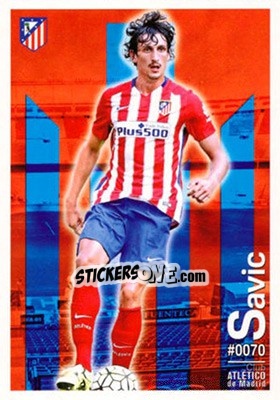 Sticker Stefan Savic - Las Fichas Quiz De La Liga 2015-2016 n. 70 - Mundicromo