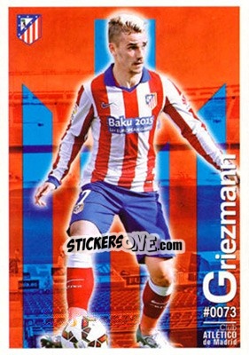 Sticker Griezmann - Las Fichas Quiz De La Liga 2015-2016 n. 73 - Mundicromo