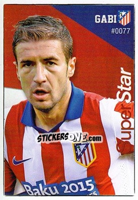 Sticker Gabi - Las Fichas Quiz De La Liga 2015-2016 n. 77 - Mundicromo