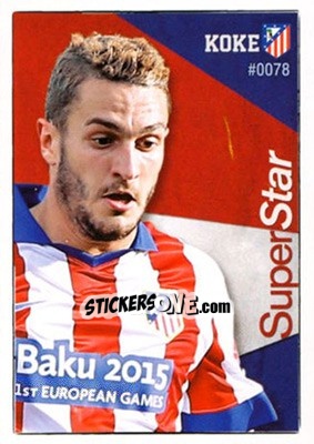 Sticker Koke - Las Fichas Quiz De La Liga 2015-2016 n. 78 - Mundicromo