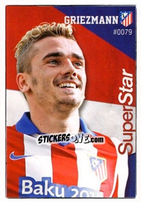 Sticker Griezmann - Las Fichas Quiz De La Liga 2015-2016 - Mundicromo