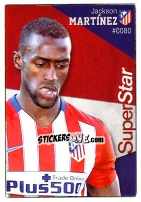 Sticker Jackson Martínez - Las Fichas Quiz De La Liga 2015-2016 n. 80 - Mundicromo