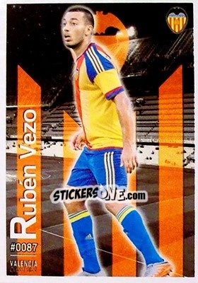 Sticker Rubén Vezo - Las Fichas Quiz De La Liga 2015-2016 n. 87 - Mundicromo