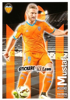 Sticker Mustafi - Las Fichas Quiz De La Liga 2015-2016 n. 90 - Mundicromo